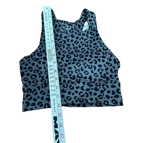 allfenix Leggings & Sports Bra Set Gray Black Leopard Size Small New With Tags - Picture 10 of 13